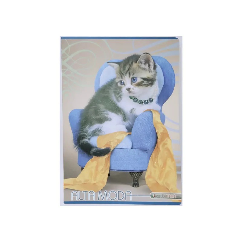 Blasetti - Τετράδιο Καρφίτσα A4, 40 Φύλλων Alta Moda, Kitten With Scarf 9114