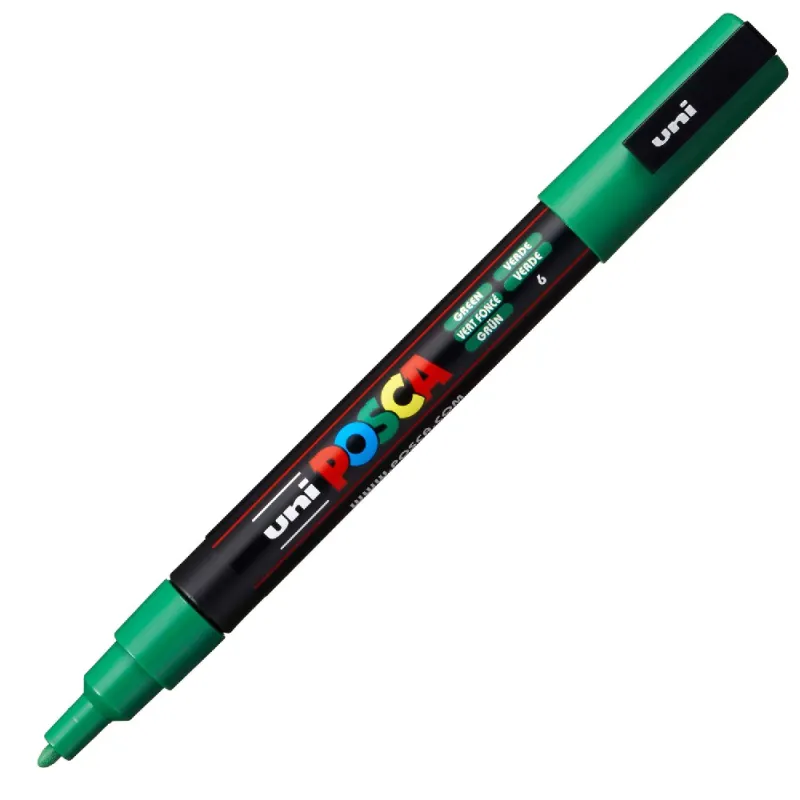 Uniball - Μαρκαδοράκι Posca PC-3M 0.9-1.3 mm Green 6 915806