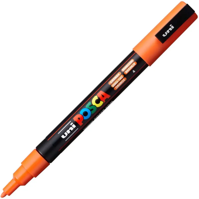 Uniball - Μαρκαδοράκι Posca PC-3M 0.9-1.3 mm Orange 4 915851