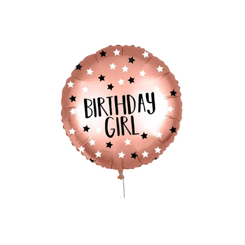 Procos - Μπαλόνι Foil, Rose/Gold Birthday Girl 46 εκ 92415