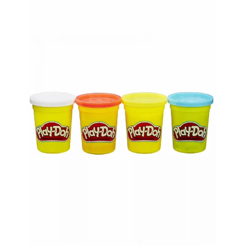 Hasbro - Play-Doh Πλαστελίνη Classic Color Pack 4 Βαζάκια 448gr B6508 (B5517)