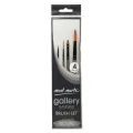 Mont Marte - Gallery, 4 Πινέλα Ακρυλικών No2-4-5-12 BMHS0009 Mont Marte - Gallery, 4 Πινέλα Ακρυλικών No2-4-5-12 BMHS0009