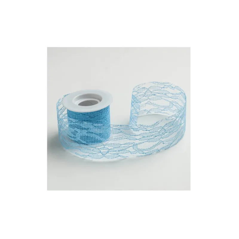 Kyriacou - Δαντελοκορδέλα 50mmX9M, Blue Light DNKXXXXX-X50XX9-40XXXX