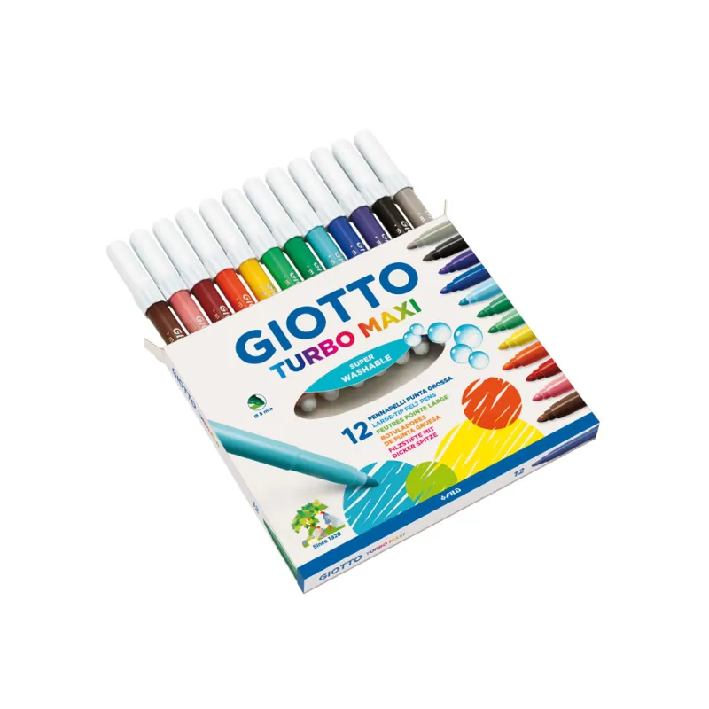 Giotto - Μαρκαδόροι Turbo Maxi 12 Τμχ 454000