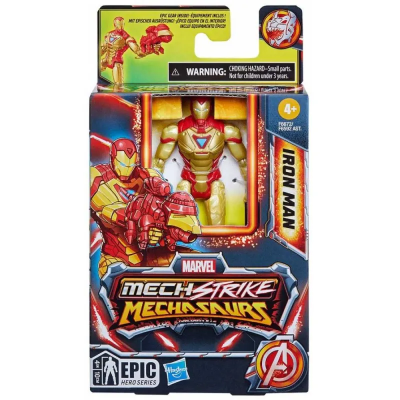 Hasbro - Marvel, Mech Strike Mechasaurs, Iron Man F6672 (F6592)