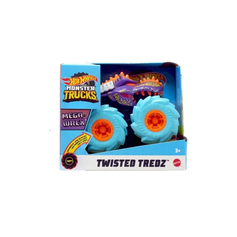 Mattel Hot Wheels - Monster Trucks Twisted Tredz, Mega Wrex Vehicle GVK39 (GVK37)