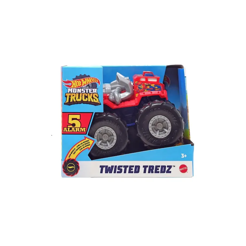 Mattel Hot Wheels - Monster Trucks Twisted Tredz, 5 Alarm Vehicle  GVK41 (GVK37)