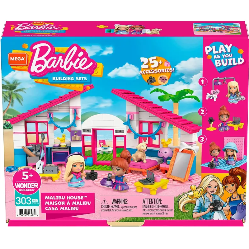 Mattel Barbie - Mega Bloks, Σπίτι Malibu GWR34