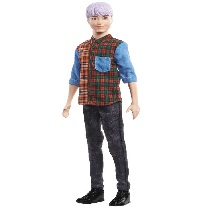Mattel Barbie - Ken Fashionistas Doll No.154 With Sculpted Purple Hair GYB05 (DWK44)