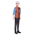 Mattel Barbie - Ken Fashionistas Doll No.154 With Sculpted Purple Hair GYB05 (DWK44) Mattel Barbie - Ken Fashionistas Doll No.154 With Sculpted Purple Hair GYB05 (DWK44)