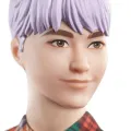 Mattel Barbie - Ken Fashionistas Doll No.154 With Sculpted Purple Hair GYB05 (DWK44) Mattel Barbie - Ken Fashionistas Doll No.154 With Sculpted Purple Hair GYB05 (DWK44)