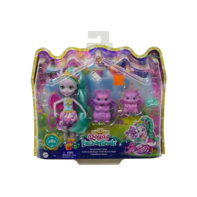 Mattel Enchantimals Royals - Deanna Dragon Family GYJ09 (GJX43)