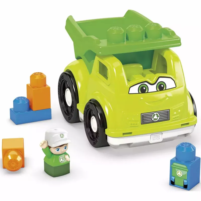 Fisher Price - Mega Bloks, Raphy Recycling Truck HBP13 (CND62)