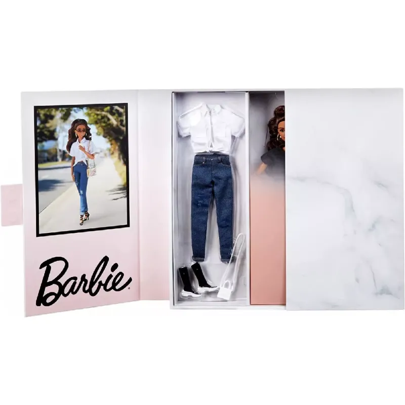 Mattel Barbie - Signature Barbiestyle Fully Posable Fashion Doll Brunette HCB75