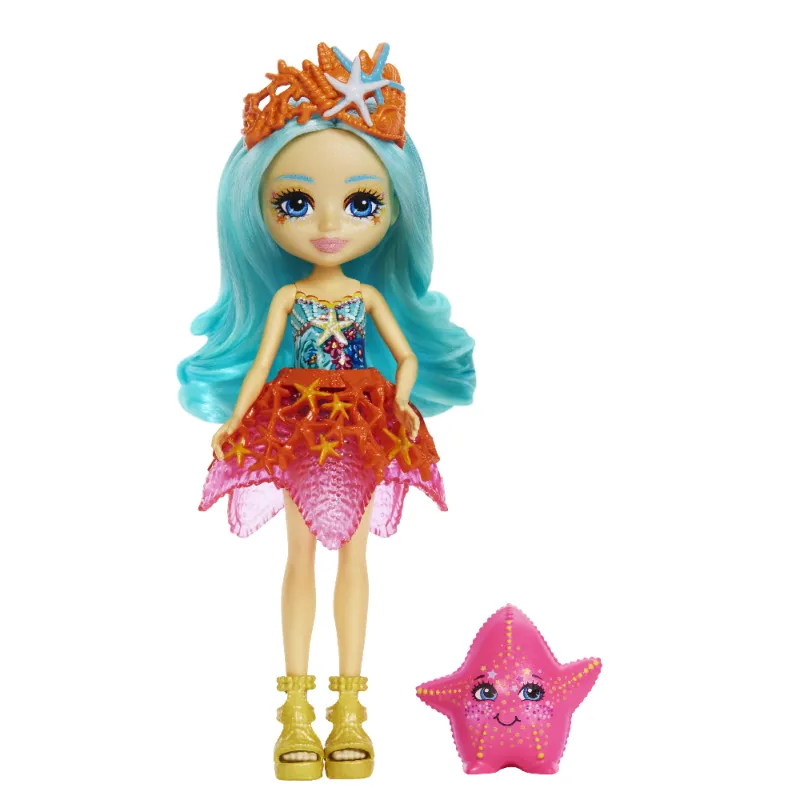 Mattel Enchantimals Royals – Ocean Kingdom, Staria Starfish & Beamy HCF69 (FNH22)