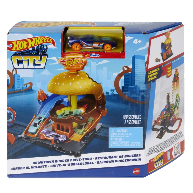 Mattel Hot Wheels - City, Downtown Burger Drive-Thru HDR26 (HDR24)