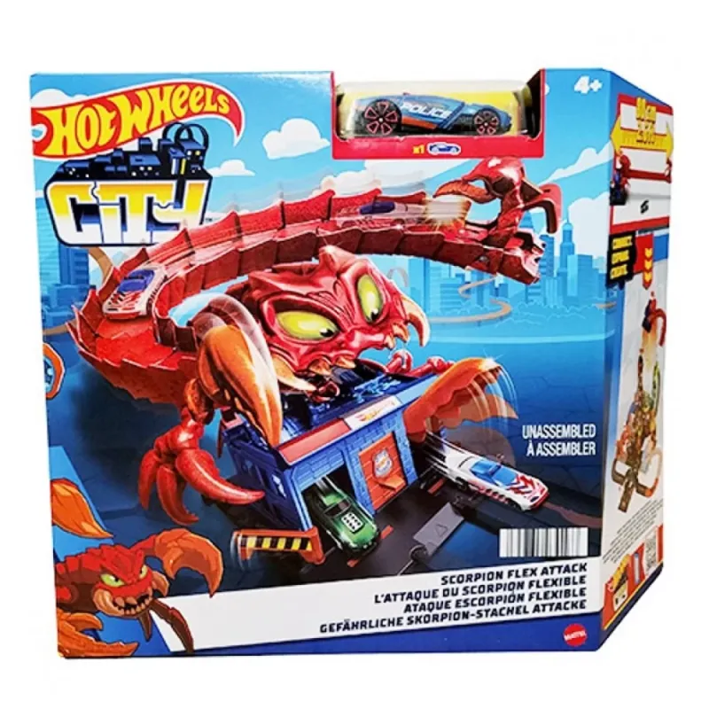 Mattel Hot Wheels City - Με Θηρία, Scorpion Flex Attack HDR32 (HDR29)