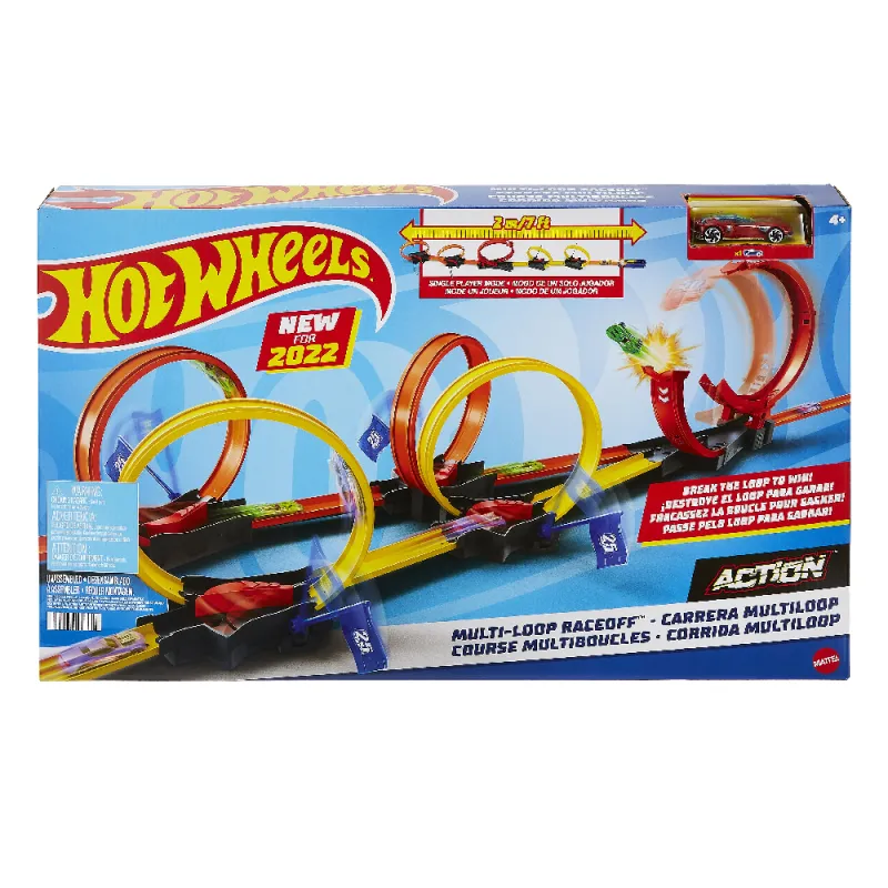 Mattel Hot Wheels - Πίστα Κόντρες Με Πολλαπλά Λουπ HDR83