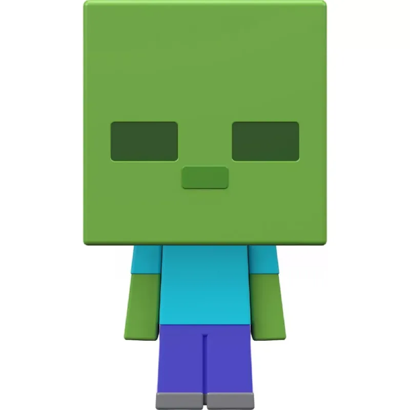 Mattel Minecraft - Mob Head Μίνι Φιγούρα, Zombie HDV78 (HDV64/HHP58)