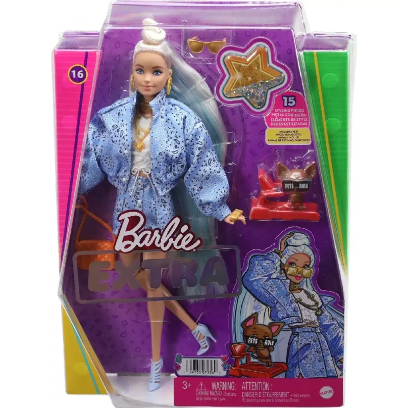 Mattel Barbie - Extra Doll, Blonde Bandana HHN08 (GRN27)