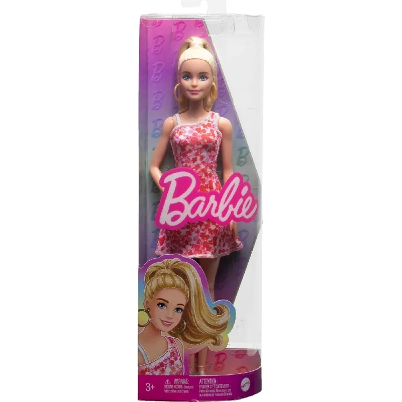 Mattel Barbie - Fashionistas Doll, No.205 Pink Floral Dress HJT02 (FBR37)