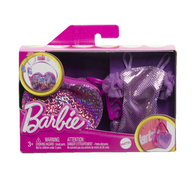 Mattel Barbie - Τσαντάκι Μωβ Με Αξεσουάρ HJT45 (HJT41)
