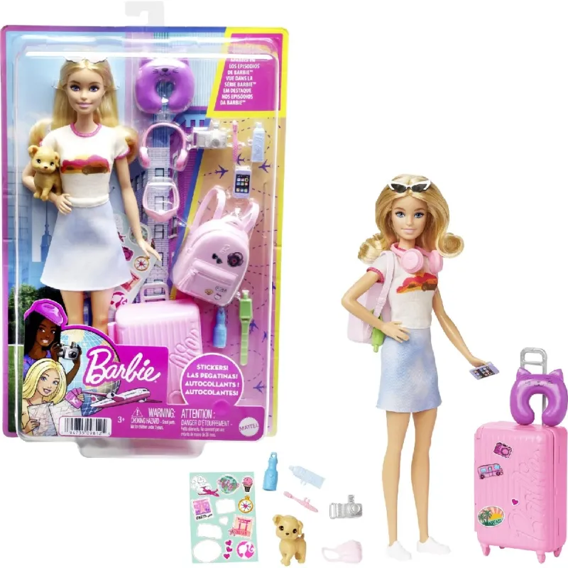 Παιχνιδολαμπάδα Mattel Barbie - Έτοιμη Για Ταξίδι HJY18