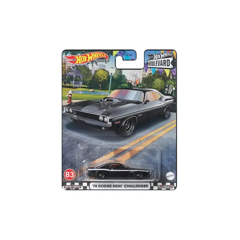 Mattel Hot Wheels - Αυτοκινητάκι Premium Boulevard, ΄70 Dodge Hemi Challenger No83 HKF25 (GJT68)