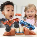 Mattel Hot Wheels - Monster Trucks, Smash N Crash Tiger Shark Chomp Course HKF88