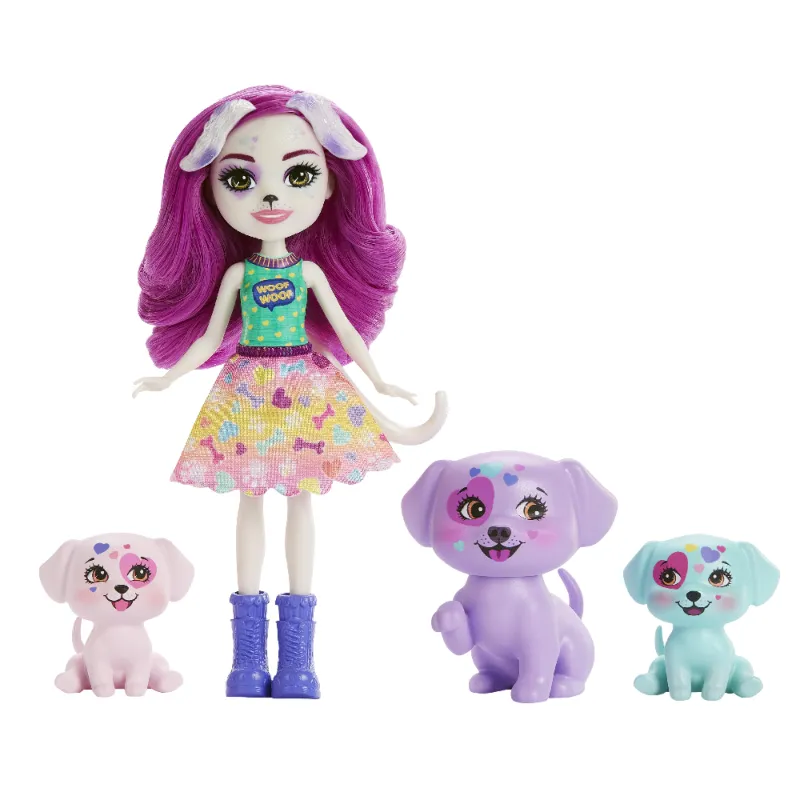 Mattel Enchantimals - City Tails , Οικογένεια Δαλματίας HKN14 (GJX43)
