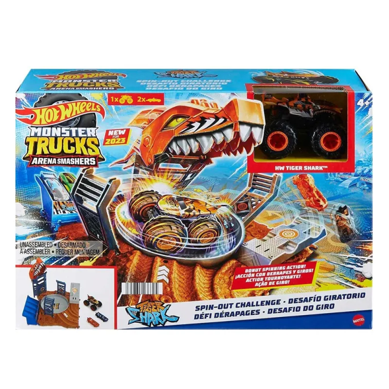 Mattel Hot Wheels - Monster Trucks, Arena Smashers, Spin-Out Challenge HNB93 (HNB92)
