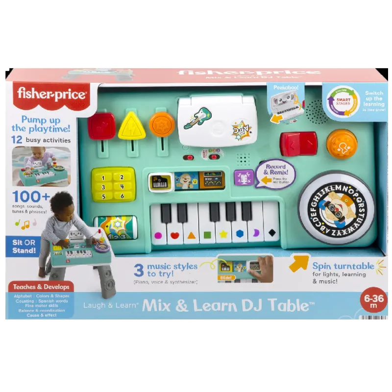 Fisher-Price - Eκπαιδευτική Κονσόλα Dj Με Φώτα Και Ήχους HRB61