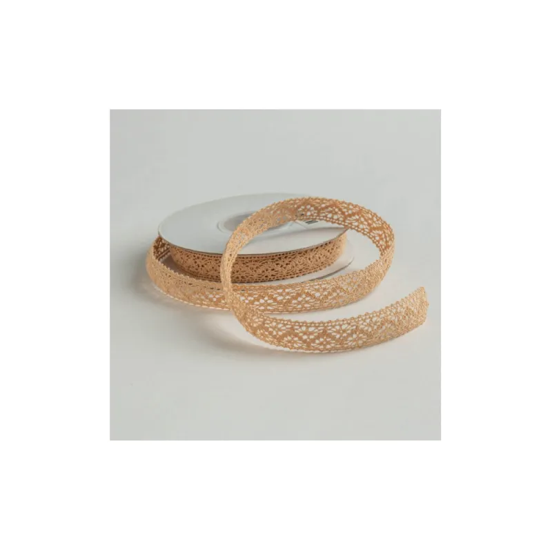 Kyriacou - Κορδέλα Δαντέλα 12mmX10M Beige JLACXXXX-X12X10-03XXXX