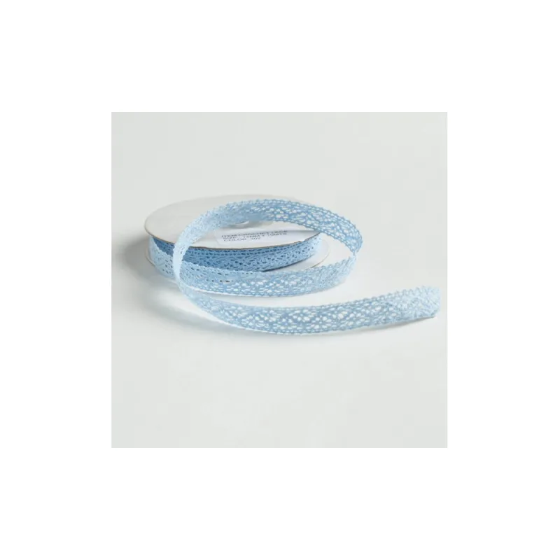 Kyriacou - Κορδέλα Δαντέλα 12mmX10M Blue Light JLACXXXX-X12X10-40XXXX