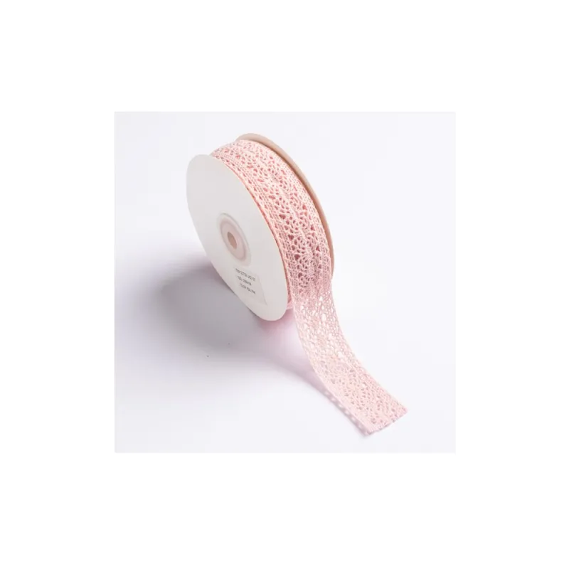 Kyriacou - Κορδέλα Δαντέλα 32mmX10M, Pink Light JLACXXXX-X32X10-20XXXX