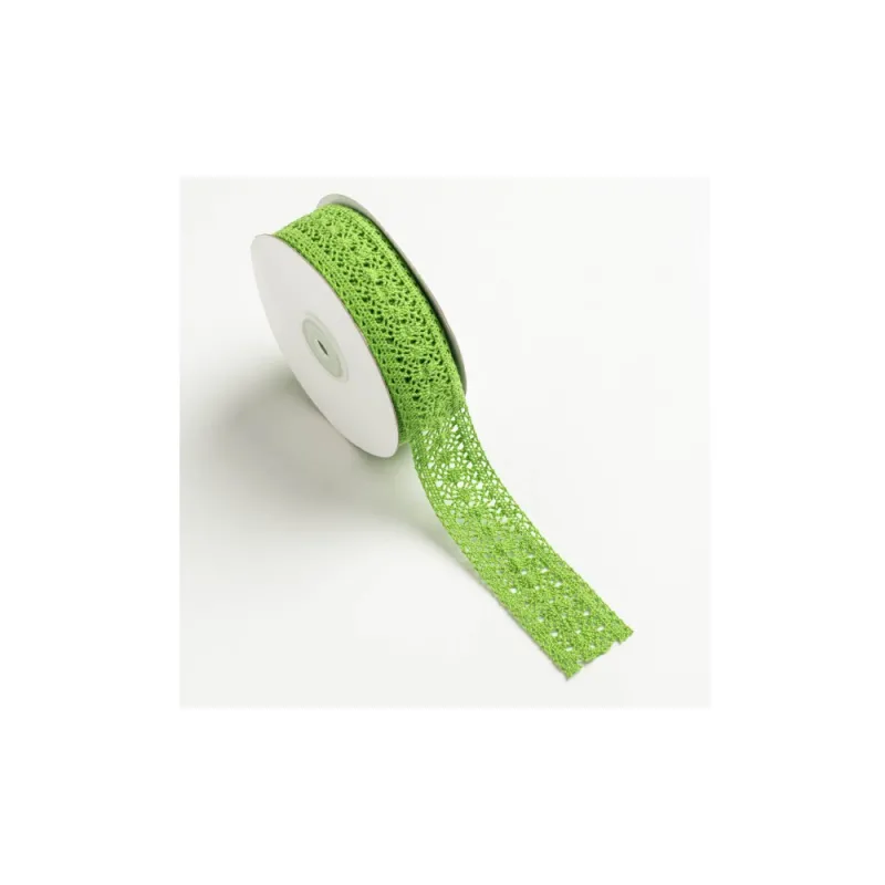 Kyriacou - Κορδέλα Δαντέλα 32mmX10M, Green Light JLACXXXX-X32X10-60XXXX