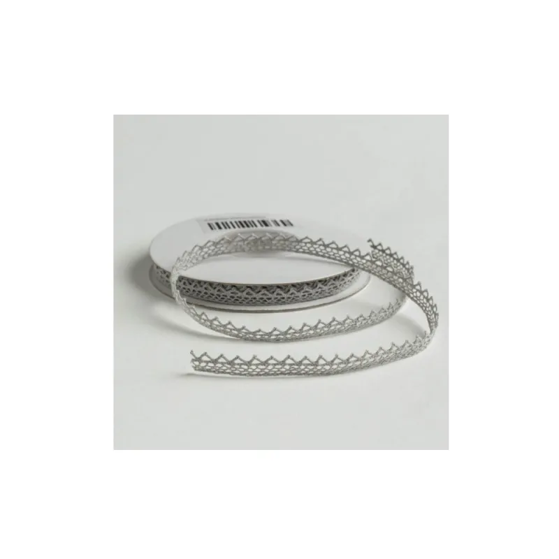 Kyriacou - Κορδέλα Δαντέλα 8mmX10M, Grey JLACXXXX-XX8X10-04XXXX