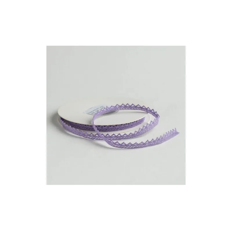 Kyriacou - Κορδέλα Δαντέλα 8mmX10M, Lilac JLACXXXX-XX8X10-41XXXX