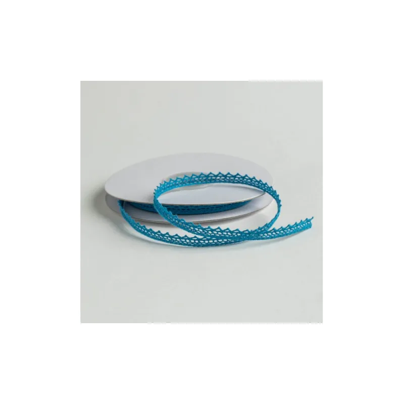 Kyriacou - Κορδέλα Δαντέλα 8mmX10M, Turquoise JLACXXXX-XX8X10-43XXXX