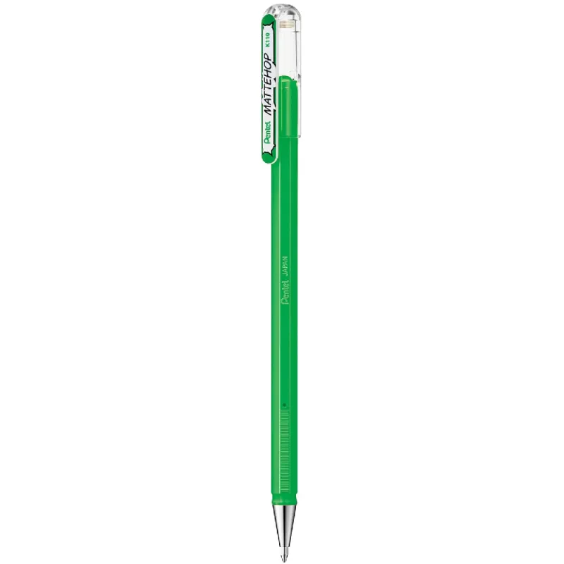 Pentel - Στυλό Mattehop Gel 1.0mm, Green K110-VDX