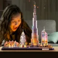 Cubic Fun - 3D Led Puzzle, Cityline Archicture Model, Dubai 182 Pcs L523h Cubic Fun - 3D Led Puzzle, Cityline Archicture Model, Dubai 182 Pcs L523h