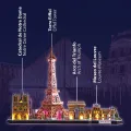 Cubic Fun - 3D Led Puzzle, Cityline Archicture Model, Paris 115 Pcs L525h Cubic Fun - 3D Led Puzzle, Cityline Archicture Model, Paris 115 Pcs L525h