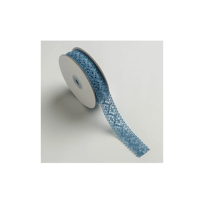 Kyriacou - Κορδέλα Δαντέλα 22mmX10M, Light Blue LACXXXXX-X22X10-40XXXX
