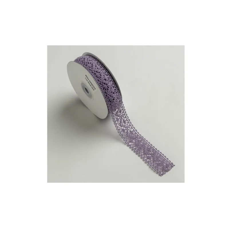 Kyriacou - Κορδέλα Δαντέλα 22mmX10M, Lilac LACXXXXX-X22X10-41XXXX