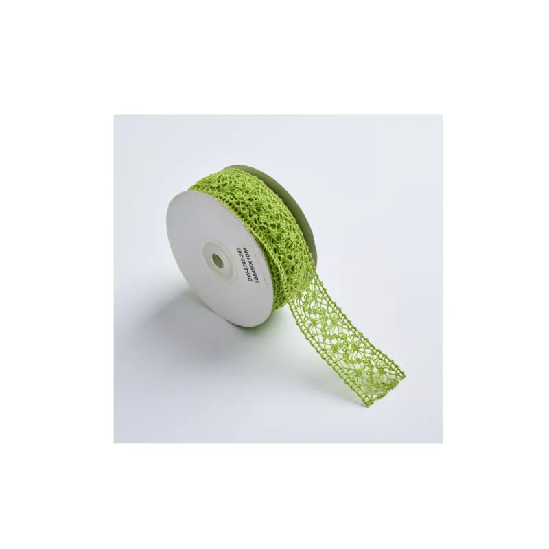 Kyriacou - Κορδέλα Δαντέλα 38mmX10M, Green Light LACXXXXX-X38X10-61XXXX