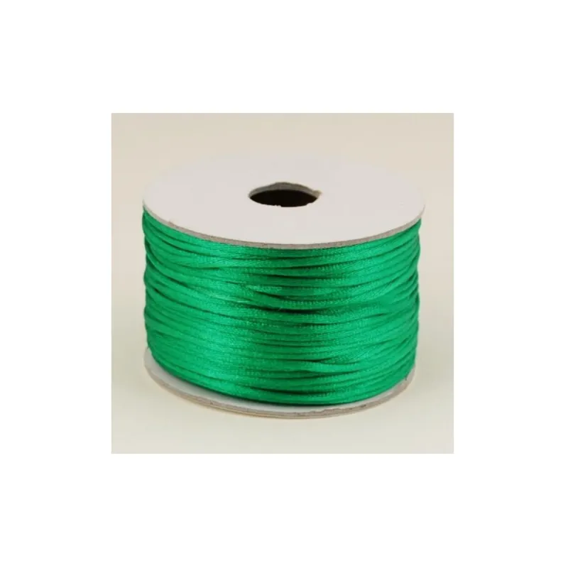 Kyriacou - Κορδόνι Σατέν Ποντικοουρά 2mmX50M Green MSTXXXXX-XX2X50-63XXXX
