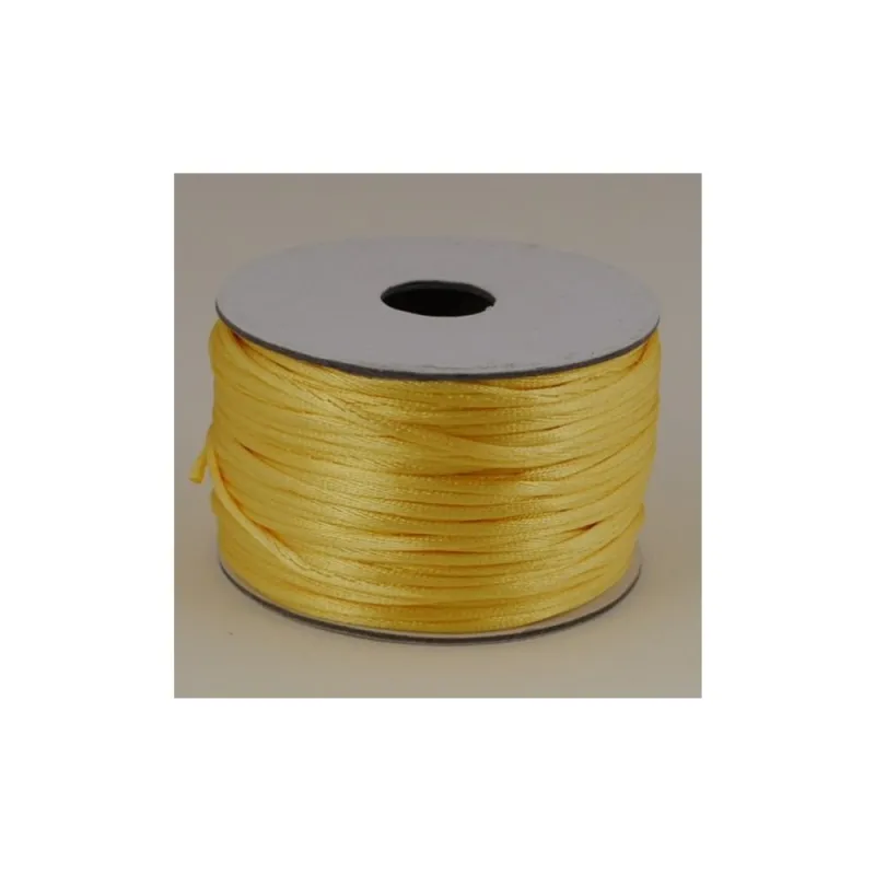 Kyriacou - Κορδόνι Σατέν Ποντικοουρά 2mmX50M Yellow MSTXXXXX-XX2X50-75XXXX