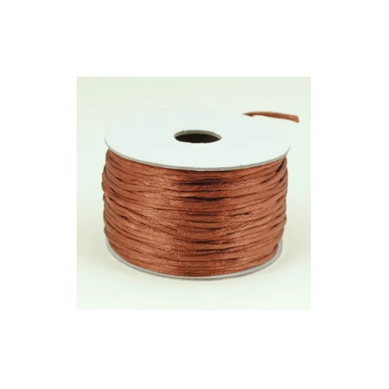Kyriacou - Κορδόνι Σατέν Ποντικοουρά 2mmX50M Brown MSTXXXXX-XX2X50-90XXXX