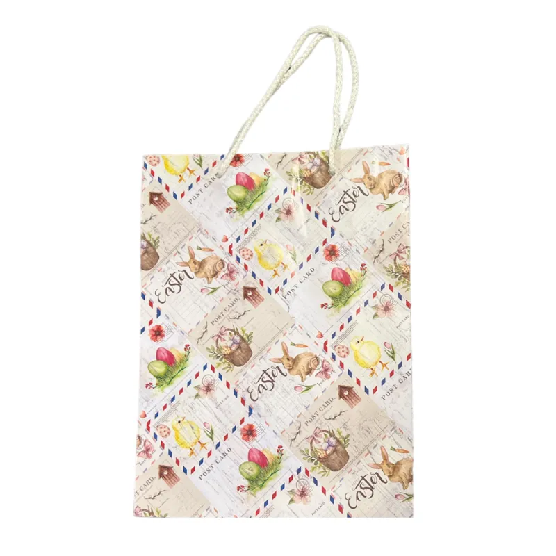 Νάκος ΑΒΕΕ - Πασχαλινή Χάρτινη Τσάντα Δώρου, Post Card 24×32×10 εκ N8Β-Κ22