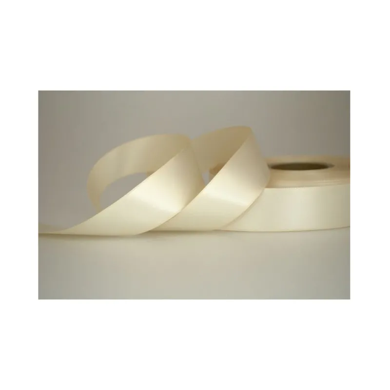 Kyriacou - Κορδέλα Σατέν Διπλής Όψης Με Ουγιά 25mmX50M Ivory PDA028-25